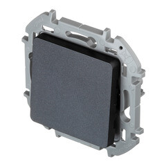 Переключатель Legrand Inspiria одноклавишный встраиваемый антрацит (673653) - фото 4