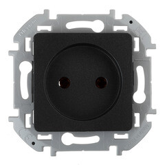 Изображение товара Розетка Legrand Inspiria встраиваемая антрацит (673713)