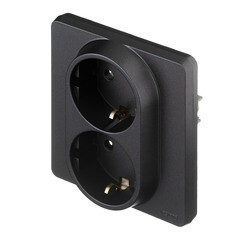 Розетка Legrand Inspiria встраиваемая антрацит (673753) - фото 4