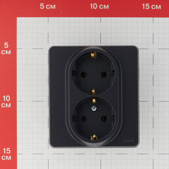 Розетка Legrand Inspiria встраиваемая антрацит (673753) - фото 2