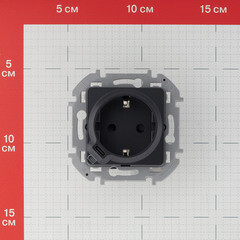 Розетка Legrand Inspiria встраиваемая антрацит с USB Type-C (673773) - фото 3