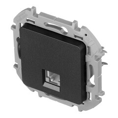 Розетка телефонная Legrand Inspiria встраиваемая антрацит RJ11 (673823) - фото 4