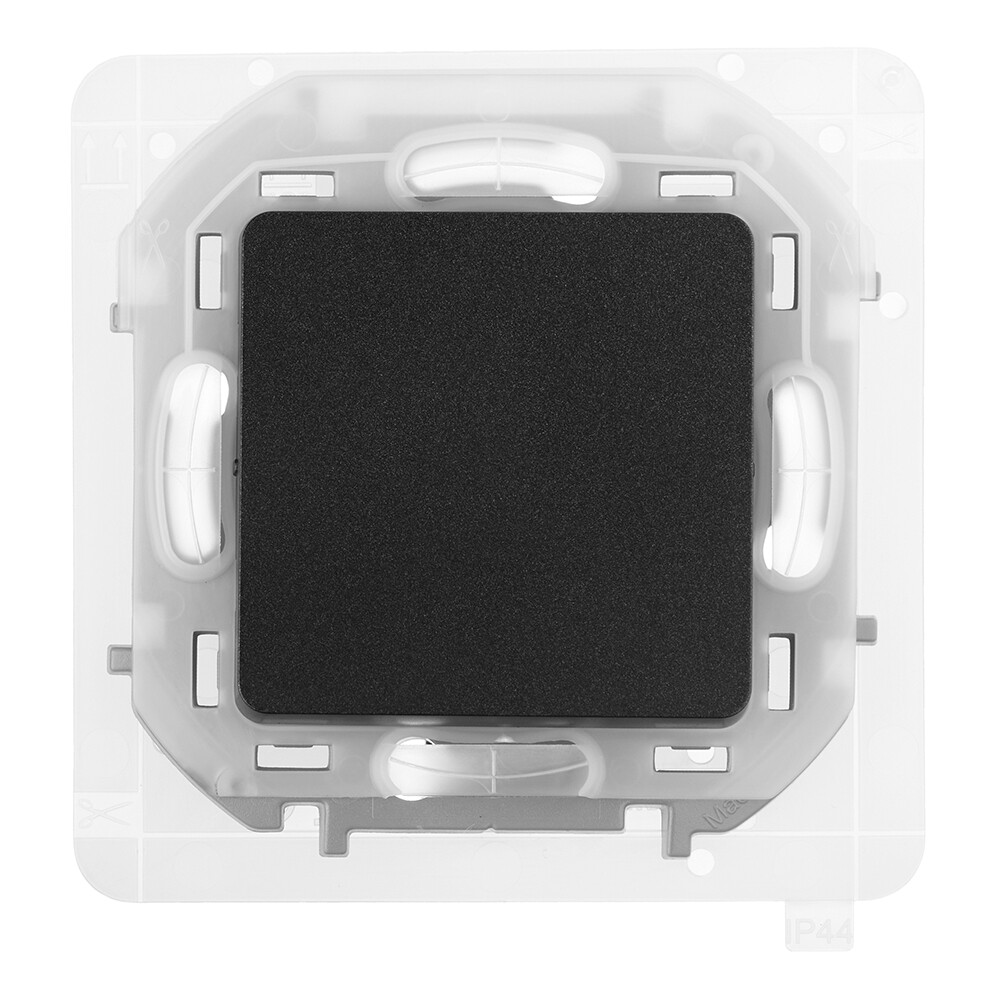 Изображение товара Переключатель Legrand Inspiria одноклавишный встраиваемый антрацит (673673)