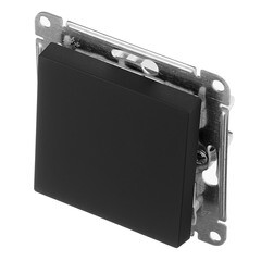 Выключатель Systeme Electric AtlasDesign одноклавишный встраиваемый карбон (ATN001011) - фото 2