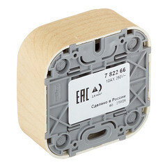 Переключатель Legrand Quteo двухклавишный накладной дерево (782266) - фото 3