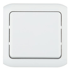 Переключатель Legrand Quteo одноклавишный накладной серый (782334)