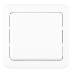 Изображение товара Выключатель нажимной Legrand Quteo накладной белый с самовозвратом (782305)
