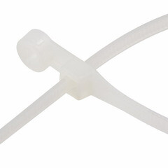 Стяжка кабельная Rexant 200х4,3 мм под винт нейлонoвая белая (100 шт.) (07-0204) - фото 5