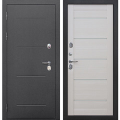 Изображение товара Дверь входная с терморазрывом Ferroni Isoterma левая антик серебро - лиственница бежевая 960х2050 мм