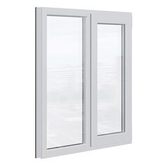 Пластиковое окно VEKA WHS Halo 60 1160х1200 мм 2 створки левая глухая правая поворотно-откидная двухкамерное серое - фото 3