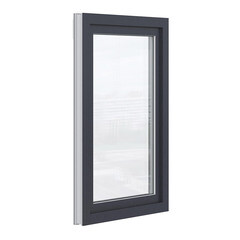 Пластиковое окно VEKA WHS Halo 60 1160х800 мм 1 створка правая поворотно-откидная однокамерное серое - фото 5