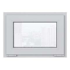 Пластиковое окно VEKA WHS Halo 60 500х700 мм 1 створка откидная фрамуга однокамерное серое - фото 4