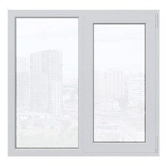 Пластиковое окно VEKA WHS Halo 60 1160х1200 мм 2 створки левая глухая правая поворотно-откидная двухкамерное дуб темный - фото 4