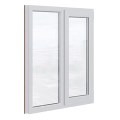 Пластиковое окно VEKA WHS Halo 60 1160х1200 мм 2 створки левая глухая правая поворотно-откидная двухкамерное дуб темный - фото 3