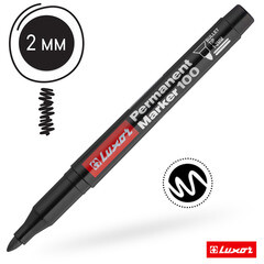 Маркер перманентный Luxor 100 черный грифель 1-2 мм - фото 3