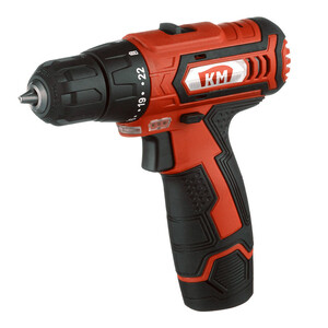 Дрель-шуруповерт аккумуляторная КМ 12 В 1,5 Ач Li-Ion 1 АКБ и ЗУ (CD-121)