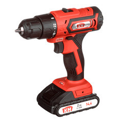 Изображение товара Дрель-шуруповерт аккумуляторная КМ 14,4 В 2 Ач Li-Ion 1 АКБ и ЗУ (CD-141)