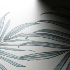 Плитка облицовочная Lavelly City Jungle Palm Leaves белая 500х250х9 мм (13 шт.=1,625 кв.м) - фото 2