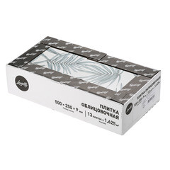 Плитка облицовочная Lavelly City Jungle Palm Leaves белая 500х250х9 мм (13 шт.=1,625 кв.м) - фото 7