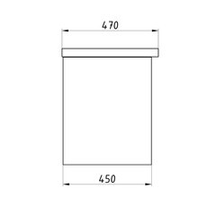 Тумба под раковину АСБ-Мебель Диана 60 см подвесная белая/дуб янтарный (12027) - фото 2