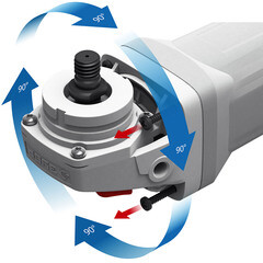 Шлифмашина угловая электрическая Зубр УШМ-П125-1500 ЭПСТ 1500 Вт d125 мм - фото 2