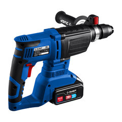 Перфоратор аккумуляторный Зубр PB-260-42 20 В 3 Дж 2х4Ач Li-Ion SDS-plus 2 АКБ и ЗУ - фото 7