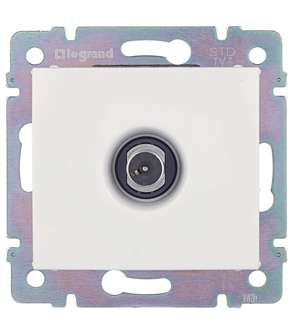 Изображение товара Розетка телевизионная Legrand Valena встраиваемая белая IP20