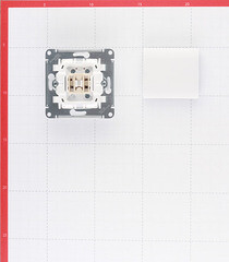 Переключатель Systeme Electric Glossa одноклавишный встраиваемый белый (GSL000161) - фото 5