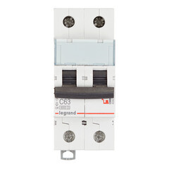 Автоматический выключатель Legrand TX3 (404048) 2P 63А тип С 6 кА 230 В на DIN-рейку