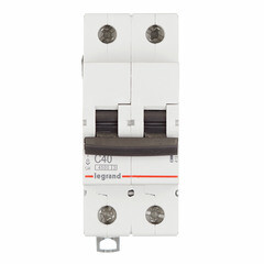 Изображение товара Автоматический выключатель модульный Legrand RX3 2P 40А тип C 4,5 кА 230/400 В (419701)