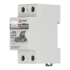 УЗО EKF PROxima ВД-100 32А 1P+N тип AC 30 мА 6 кА (elcb-2-6-32-30-em-pro) - фото 3