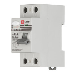 УЗО EKF PROxima ВД-100 40А 1P+N тип AC 30 мА 6 кА (elcb-2-6-40-30-em-pro) - фото 2