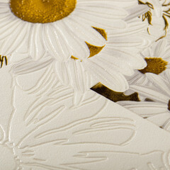 Обои вспененный винил на бумажной основе Sonet Ромашки 901304 (0,53х10 м) - фото 4