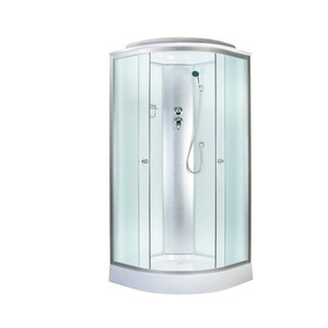 Душевая кабина AQUAPULSE 4023D fabric white 100х100х220 см с низким ...