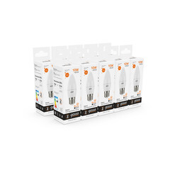 Лампа светодиодная Gauss E27 3000К 10 Вт 750 Лм 175-240 В свеча тонированная - фото 6