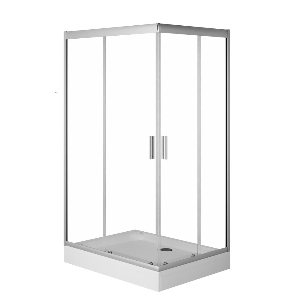 Изображение товара Душевой уголок AM.PM Gem хром 120х80 см стекло 5 мм раздвижной