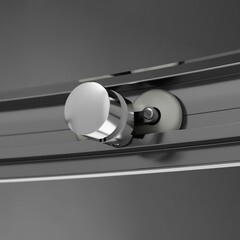 Душевой уголок AM.PM Like хром 95х95х190 см полукруг стекло прозрачное 5 мм (W83G-333-095CT) - фото 5