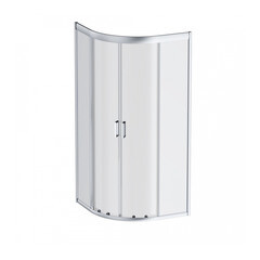 Изображение товара Душевой уголок AM.PM Gem серебро 80х80х190 см полукруг стекло прозрачное 5 мм (W90G-401-080WT)