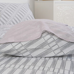 Комплект постельного белья 2-спальный бязь Melissa Main серый с простыней 180х215 см - фото 3