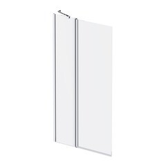 Шторка на ванну распашная 80х140х0,6 см профиль хром AM.PM Gem (W90BS-D3W5-140CT) - фото 1