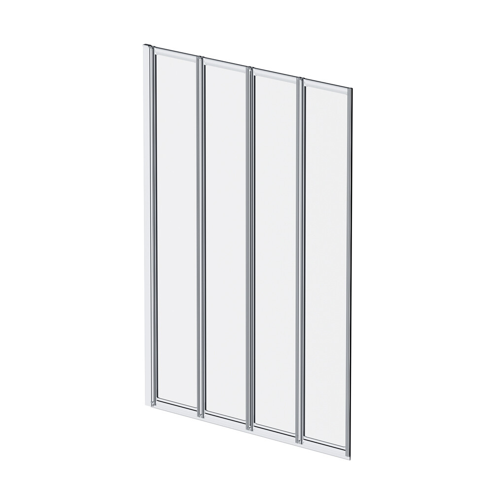 Шторка на ванну складная 100х140х0,4 см профиль хром AM.PM Like (W80BS-100-140CT)
