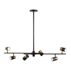 Светильник подвесной Freya Enzo GU10 210 Вт 14 кв.м черный IP20 (FR5201PL-06B) - фото 1