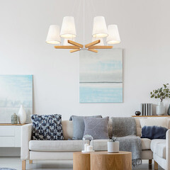 Люстра подвесная Freya Arellano E14 240 Вт 16 кв.м (FR8019PL-06W) - фото 3