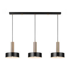 Изображение товара Светильник подвесной Freya Izza E27 120 Вт 8 кв.м черный/латунь IP20 (FR4008PL-03BBS)