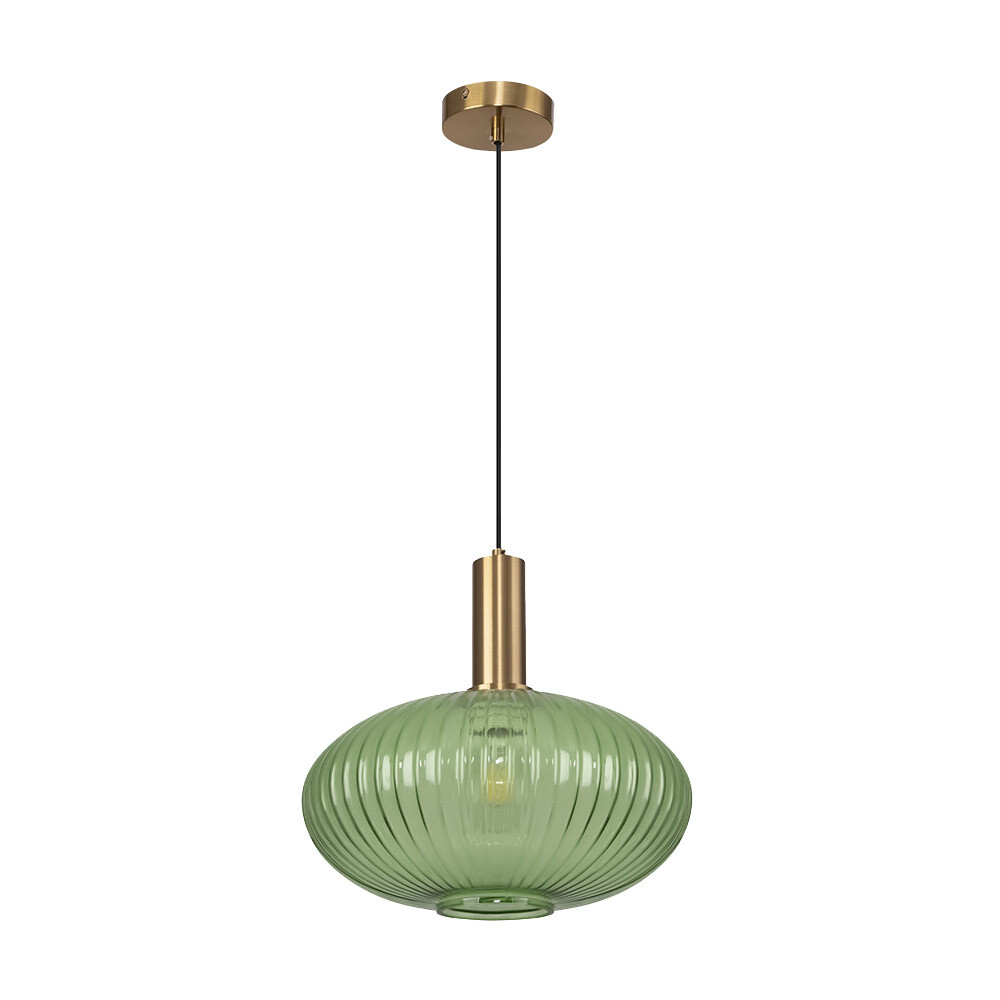 Изображение товара Светильник подвесной Freya Zelma E27 40 Вт 3 кв.м латунь IP20 (FR8012PL-01GN)