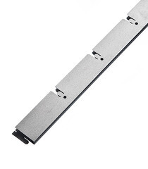 Элемент для потолка грильято 100х100х40х10 мм направляющая 0,6 м серый металлик - фото 1