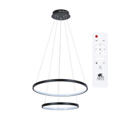 Люстра светодиодная подвесная Arte Lamp Frodo 65 Вт 3000-6000К 3 кв.м (A2197SP-2BK) - фото 2