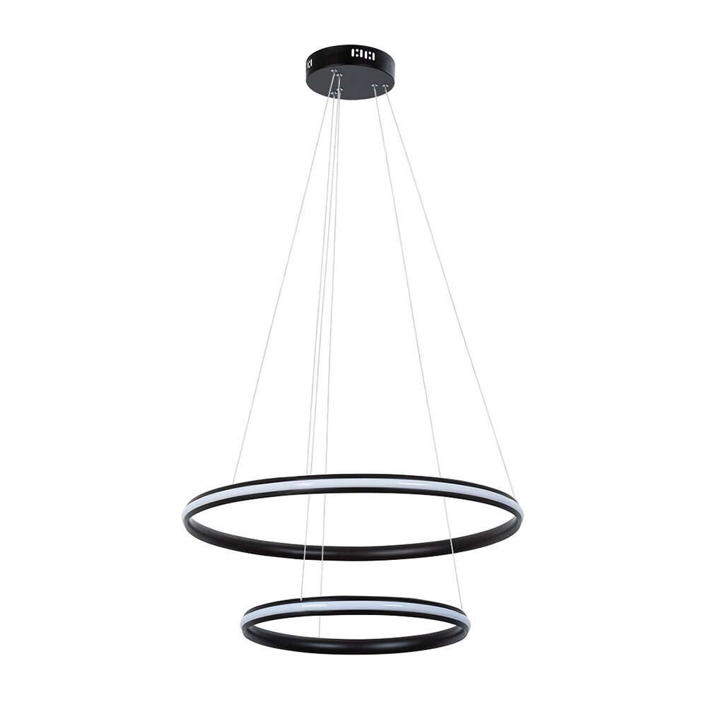 Изображение товара Люстра Arte Lamp Meridiana 70Вт LED 3000-6000К Черная Подвесная A2198SP-2BK