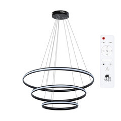 Люстра светодиодная подвесная Arte Lamp Meridiana 145 Вт 3000-6000К 8 кв.м (A2198SP-3BK) - фото 2
