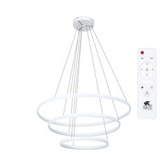 Люстра светодиодная подвесная Arte Lamp Meridiana 155 Вт 3000-6000К 8 кв.м (A2198SP-3WH) - фото 3